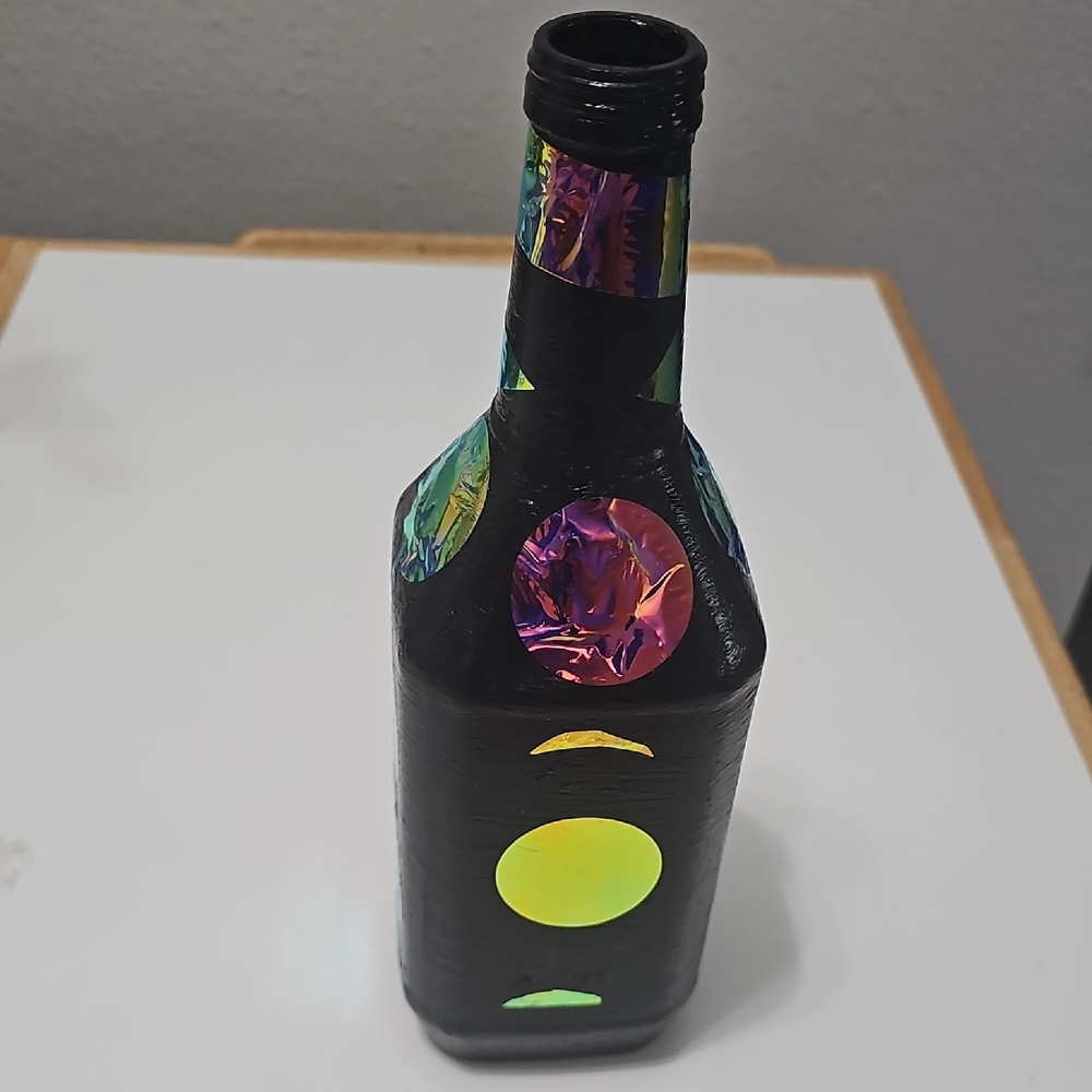 Colorful Abstract Bottle Art